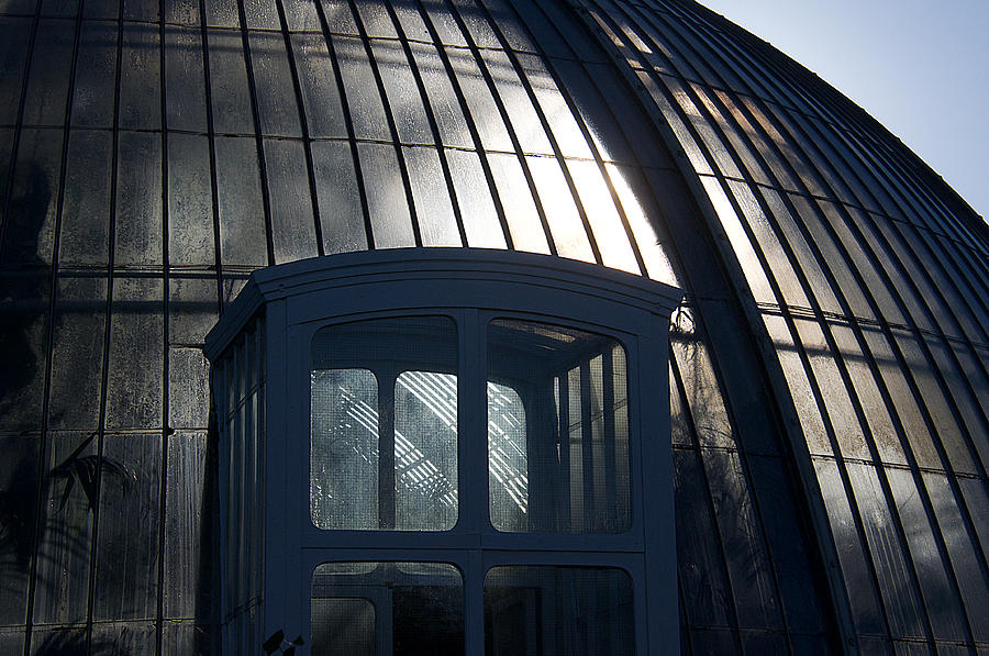 Architecture Photograph - Door to the Greenhouse by David Resnikoff