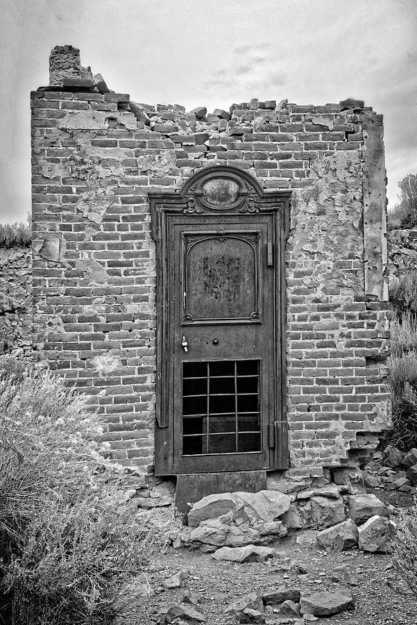 Door to the Past in BW Photograph by Lynn Bauer