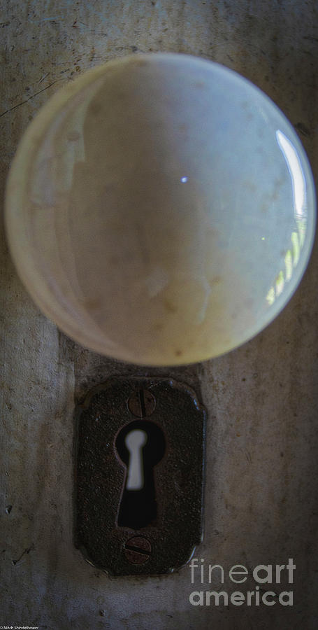 Doorknob And Keyhole Photograph by Mitch Shindelbower