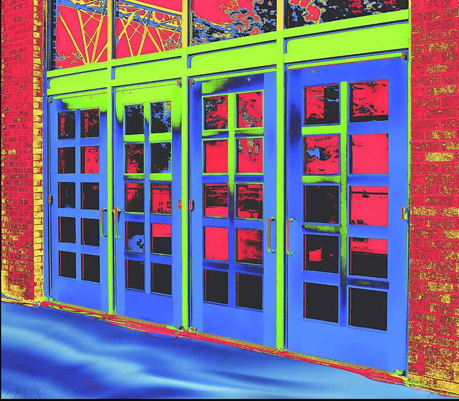 Primary Colors Digital Art - Doorplay by Wendy J St Christopher