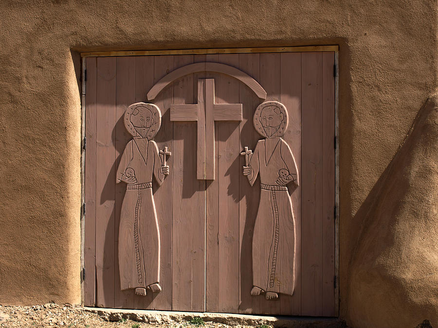 Doors at St Francis of Assisi Mission Photograph by Mary Capriole