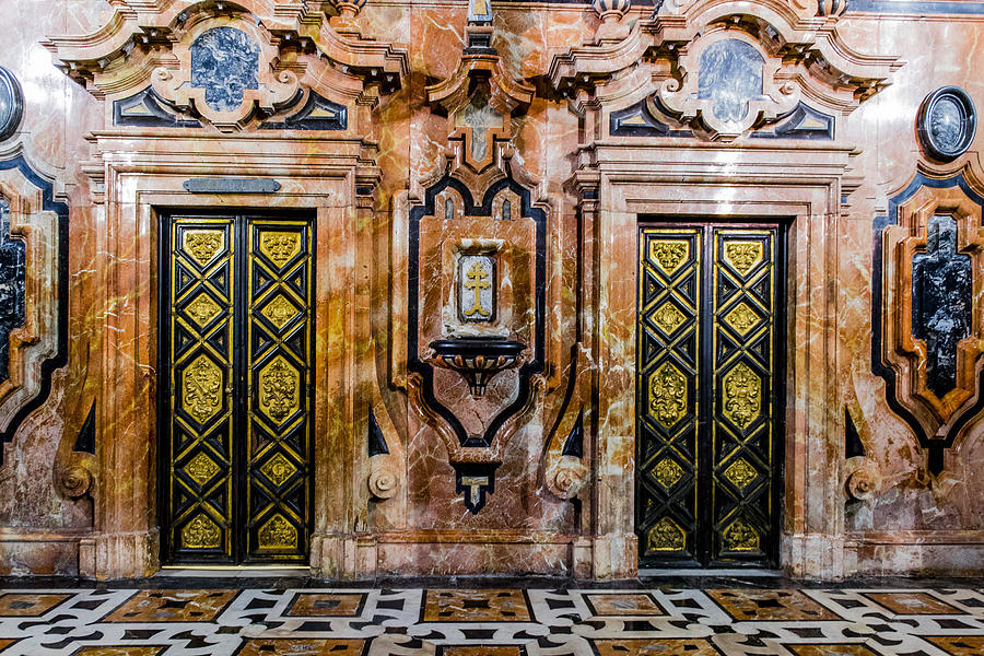 Cathedral Of Seville Photograph - Doors - Cathedral of Seville - Seville Spain by Jon Berghoff