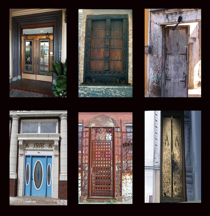 Doors Collage  Digital Art by Cathy Anderson