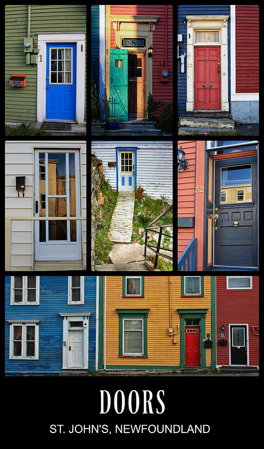Doors in St. Johns, Newfoundland Photograph by Tatiana Travelways