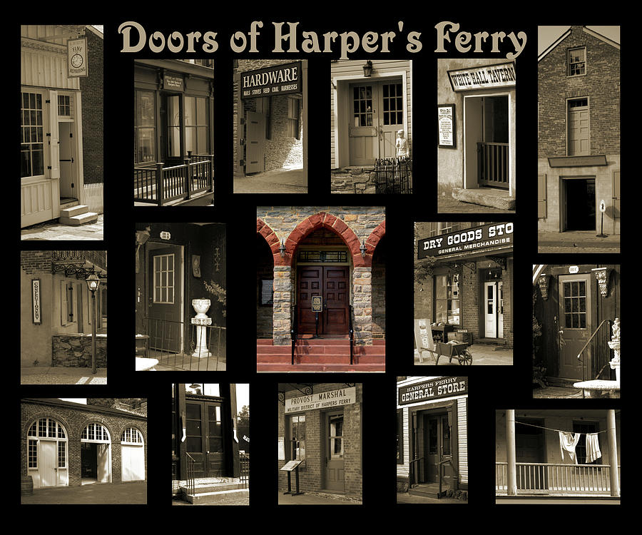 Doors of Harpers Ferry Photograph by Judi Quelland