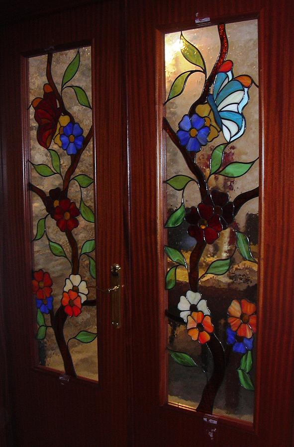 Doors Glass Art - Doors Of The Paradise by Justyna Pastuszka