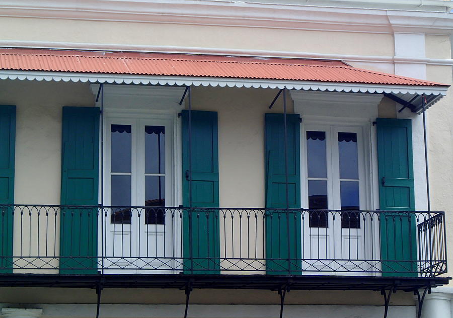 Doors on the balcony Photograph by Lois Lepisto