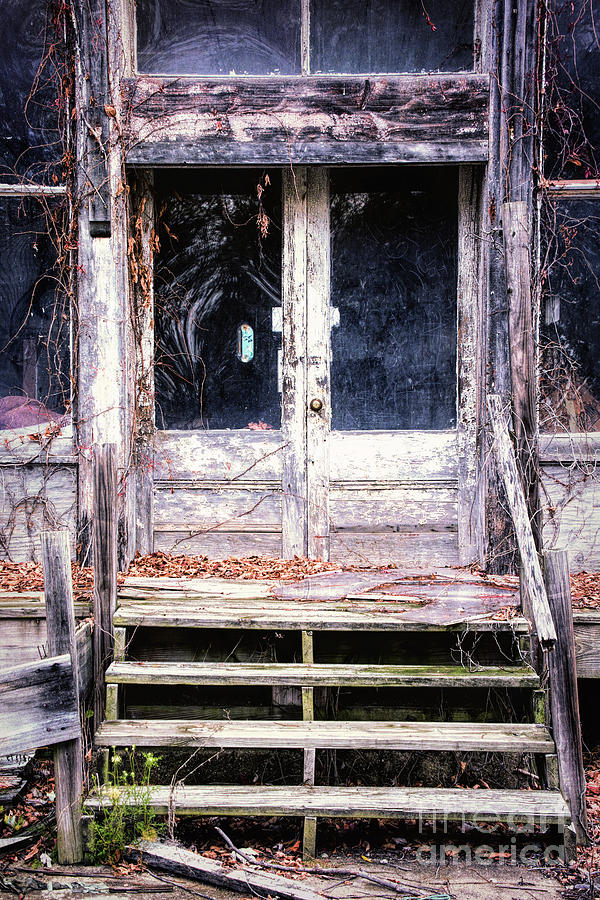 Cabin Photograph - Doors To The Past by Sharon McConnell