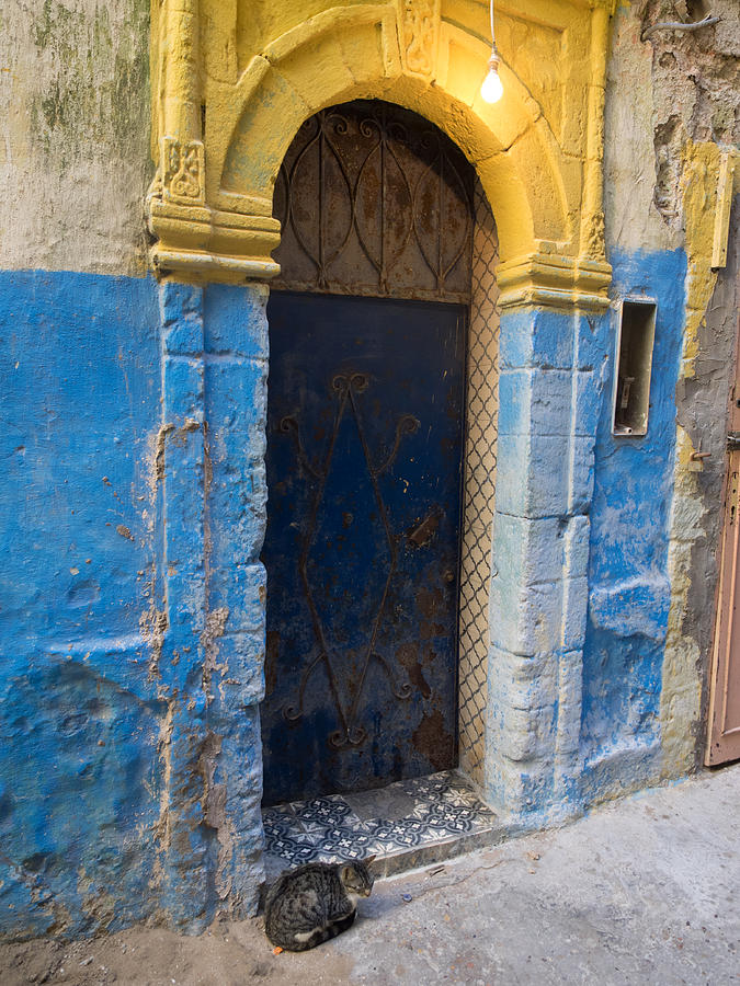 Architecture Photograph - Doorway In The Mellah The Former Jewish by Panoramic Images