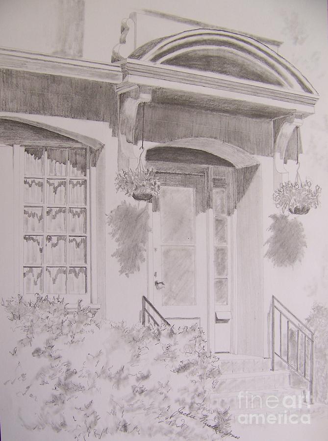 Doorway Drawing by Jackie Mueller-Jones
