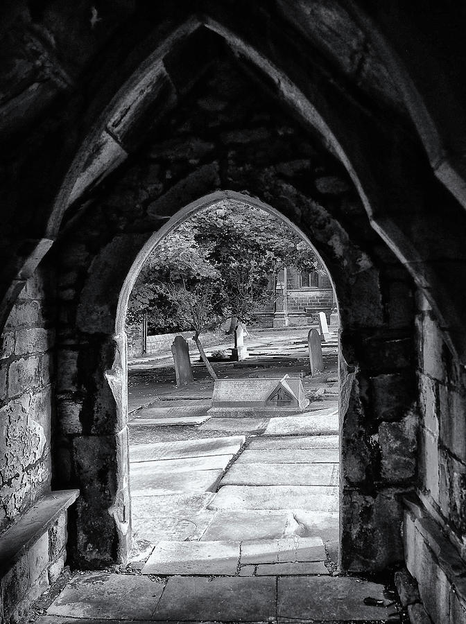 Architecture Photograph - Doorway - Saint Thomas the Apostle - Heptonstall by Philip Openshaw