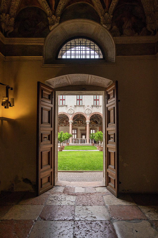 Doorway to Castle Courtyard Photograph by Carolyn Derstine