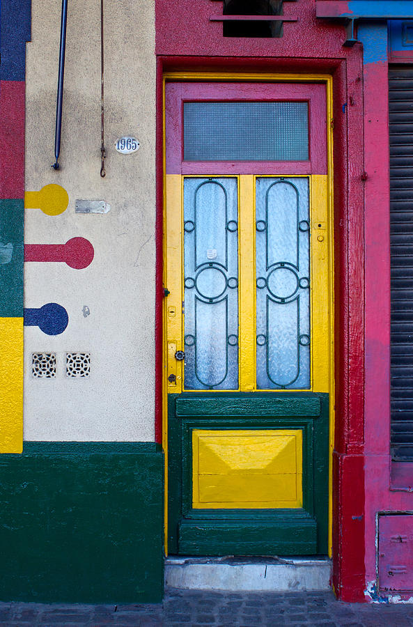 Doors of San Telmo, Argentina Photograph by Venetia Featherstone-Witty