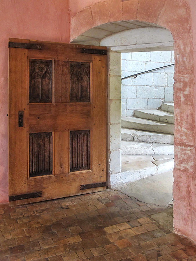 Doorway to Stairs at Chateau de Chaumont Photograph by Dave Mills
