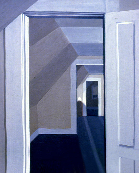 Doorways in Stoneham 1977 Painting by Nancy Griswold