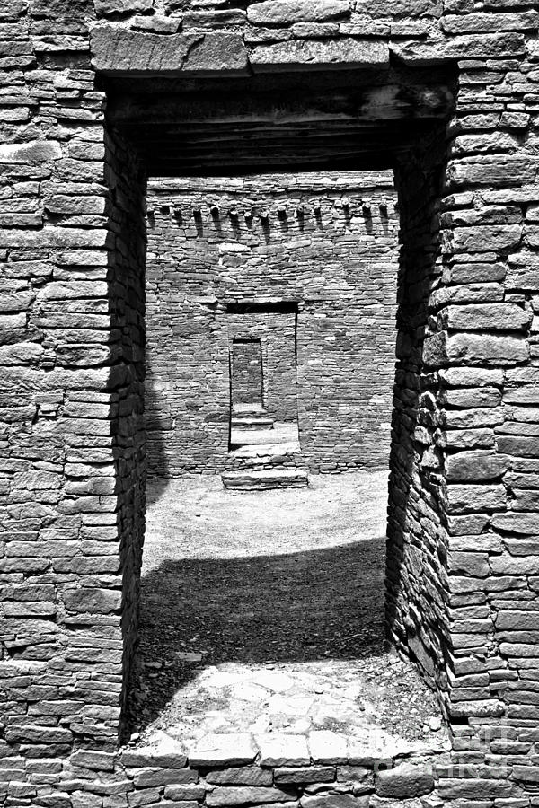 Doorways Of The Ancients Black And White Photograph by Adam Jewell