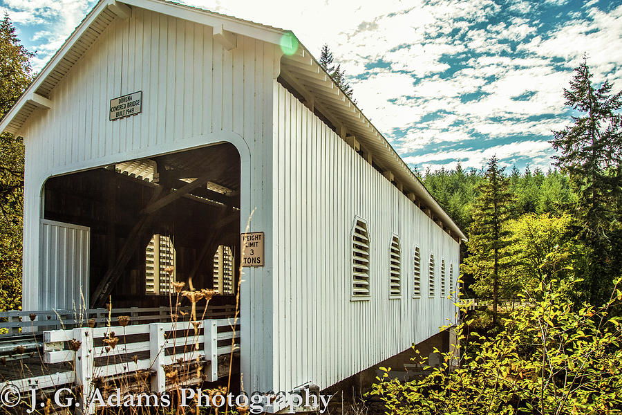 Dorena Covered Bridge by Jim Adams Dorena Covered Bridge by Jim Adams