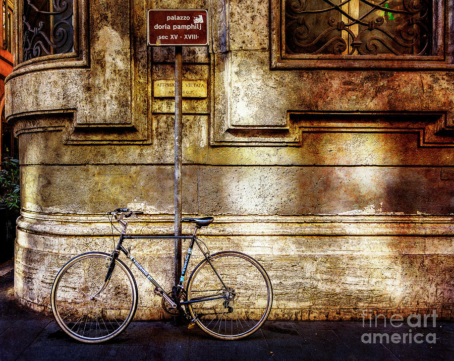 Doria Pamphilj Bicycle Photograph by Craig J Satterlee
