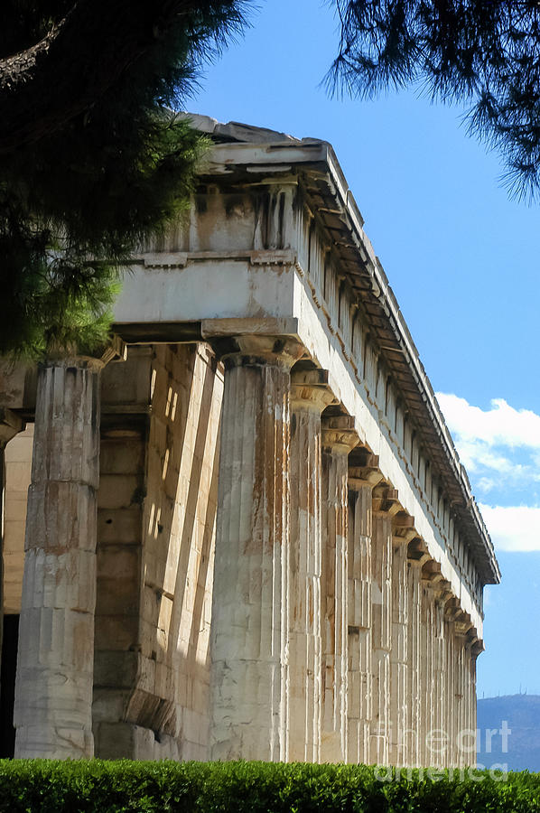 Doric Columns of the Temple of Hephaestus Photograph by Bob Phillips