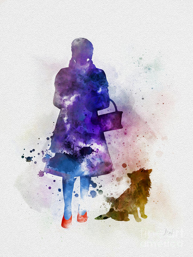 Dorothy and Toto Mixed Media by My Inspiration