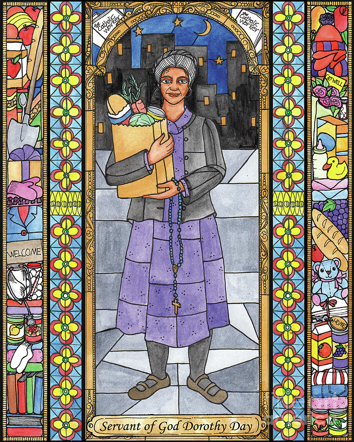 Dorothy Day, Servant of God Painting by Brenda Nippert