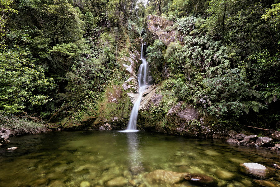 Waterfall Photograph - Dorothy Falls New Zealand by Joan Carroll