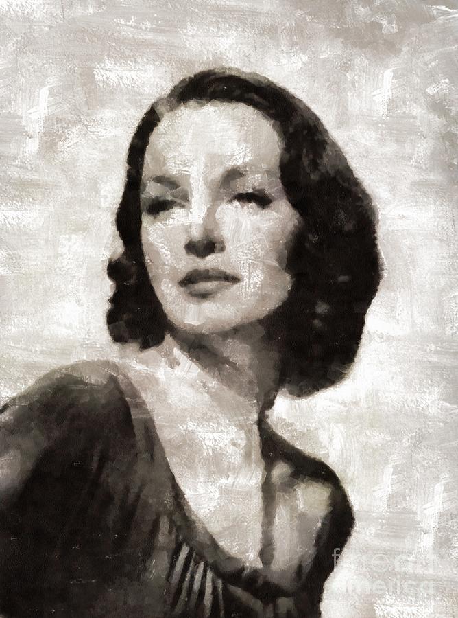 Dorothy Hart, Actress Painting by Esoterica Art Agency