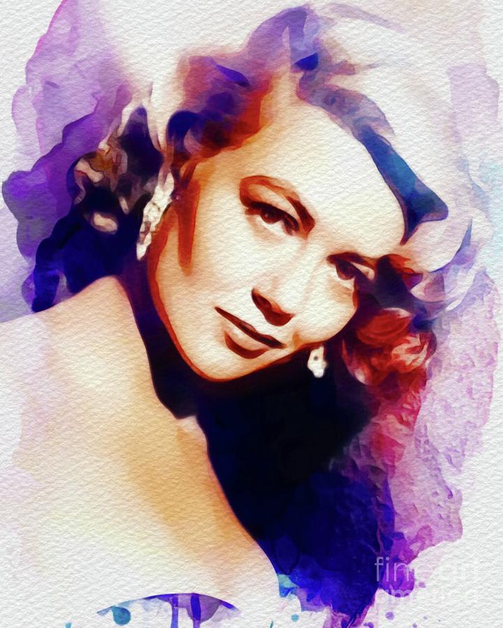 Dorothy Malone, Hollywood Legend Painting by Esoterica Art Agency ...