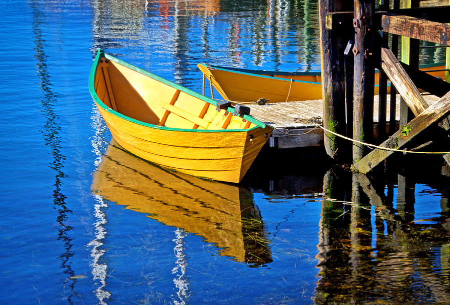 Dory Reflections Photograph by Carolyn Derstine