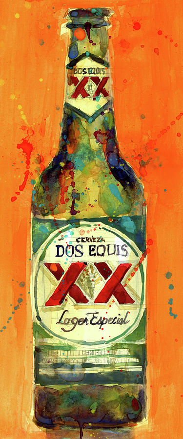 Beer Painting - Dos Equis XX by Dorrie Rifkin