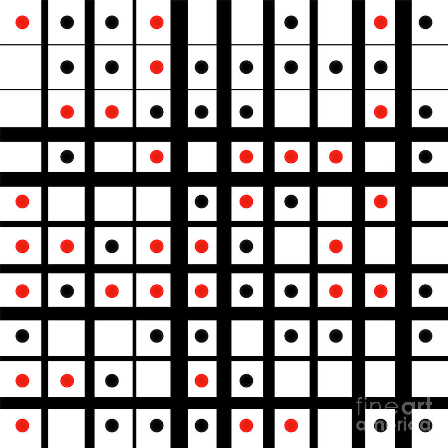 Dots in a grid Digital Art by Gaspar Avila