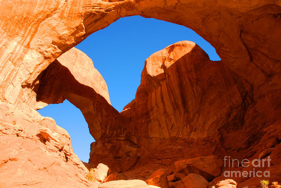 Arches Photograph - Double Arch by Dennis Hammer Arches Photograph - Double Arch by Dennis Hammer