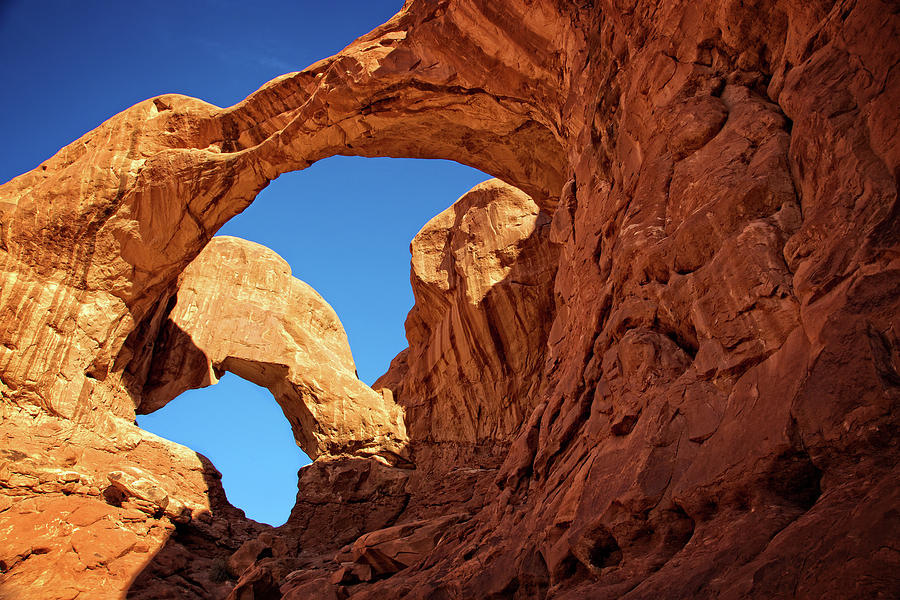 Double Arch in Arches Park Utah 1 Photograph by Steven Upton
