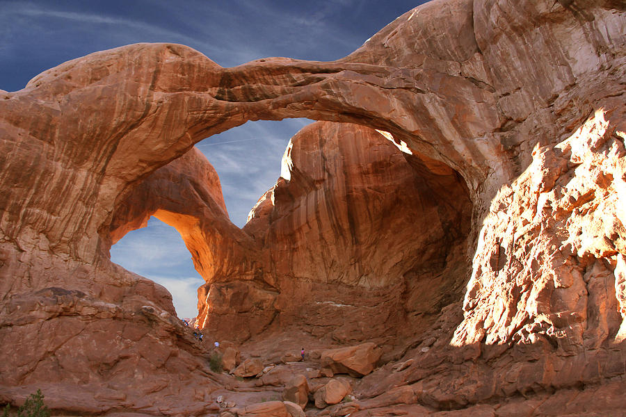Double Arch in Late Afternoon Photograph by Mike McGlothlen