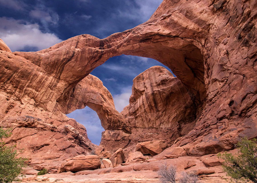 Double Arch Photograph by Suzanne Stout