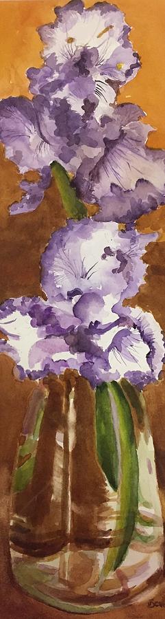 Double Bloom Painting by Judith Scull