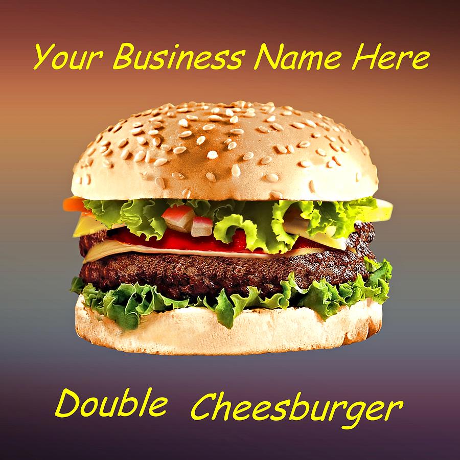 Double Cheeseburger Customized  Digital Art by Movie Poster Prints