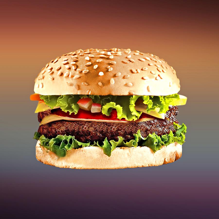 Double Cheeseburger  Digital Art by Movie Poster Prints