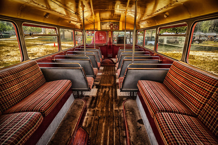 Transportation Photograph - Double-Decker Bus by Will Moneymaker