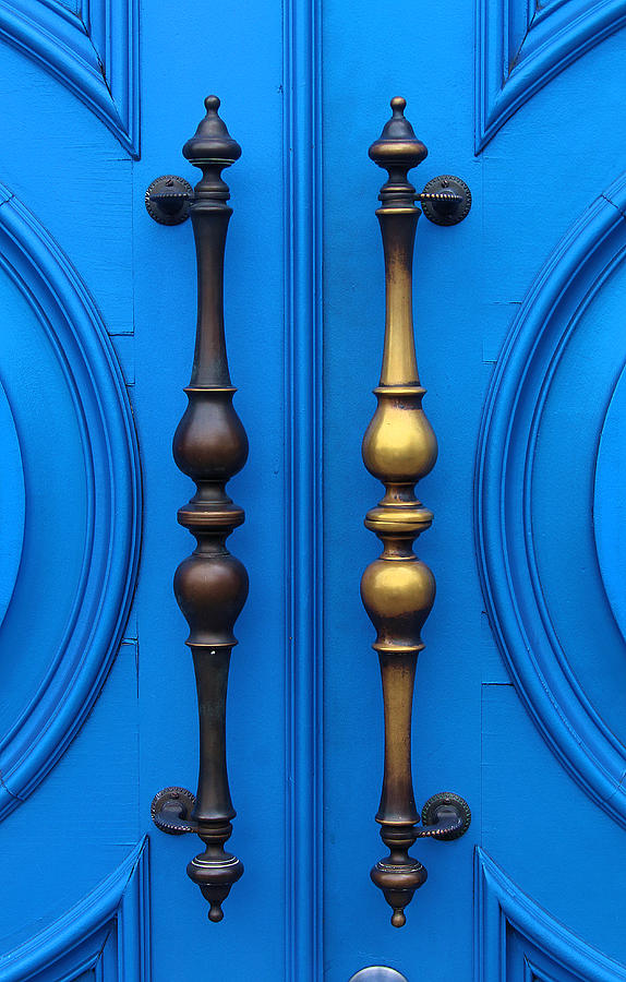 Double door handle Photograph by Viktor Savchenko