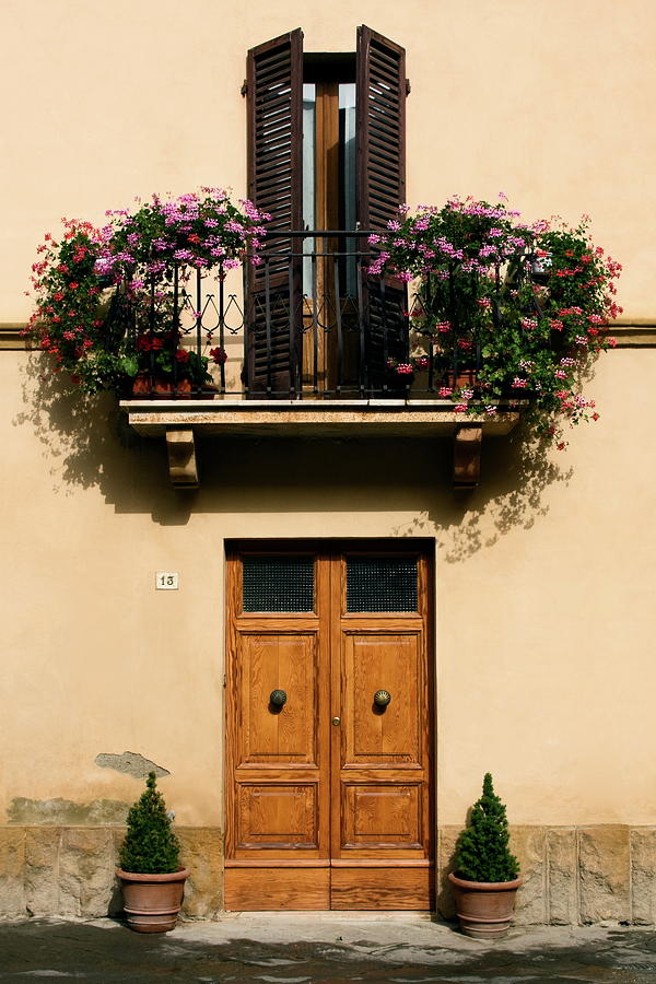 Double Doors and Balcony Photograph by Sally Weigand - Fine Art America