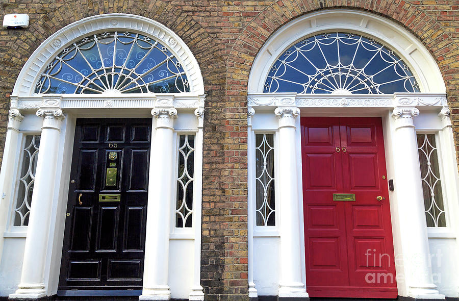 Double Dublin doors Photograph by John Rizzuto