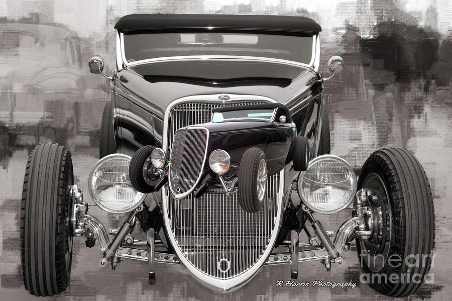 Double Exposure Ford Roadster Photograph by Randy Harris
