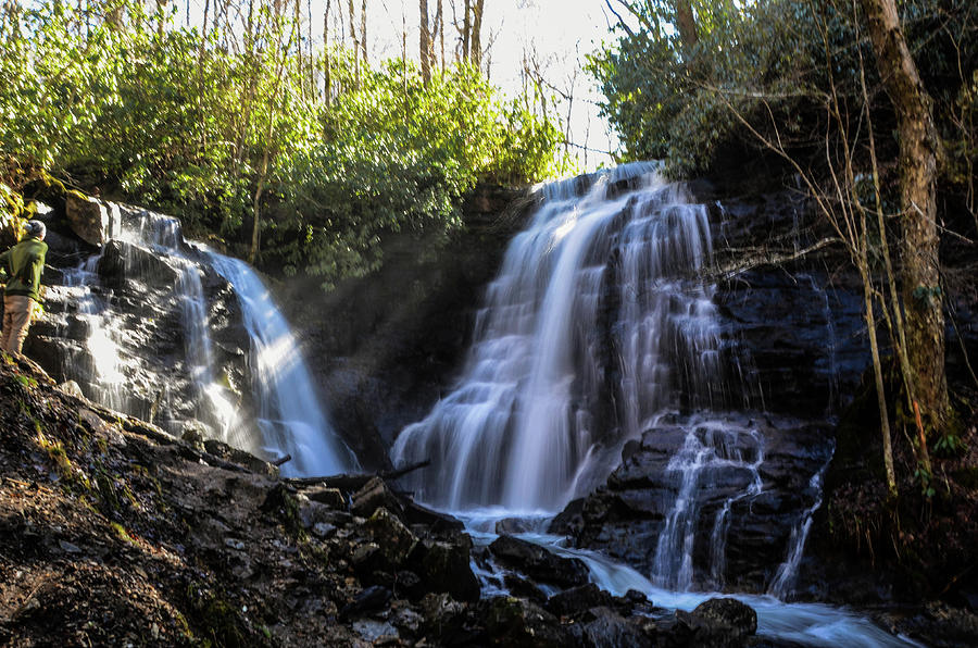Double Falls Photograph by Chuck Brown