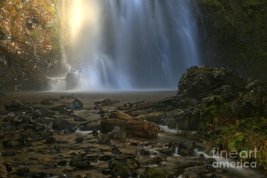 Waterfall Photograph - Double Falls Creek by Adam Jewell