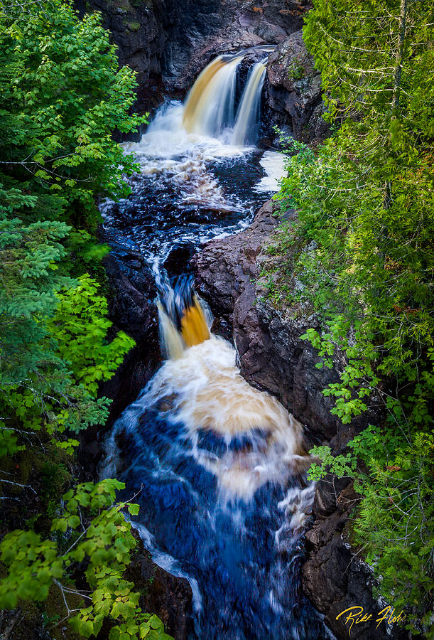 Double Falls Photograph by Rikk Flohr