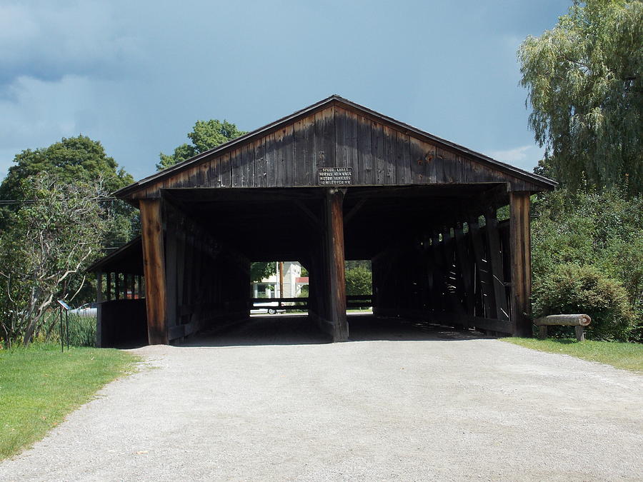 Double Lane Covered Bridge Photograph by Catherine Gagne