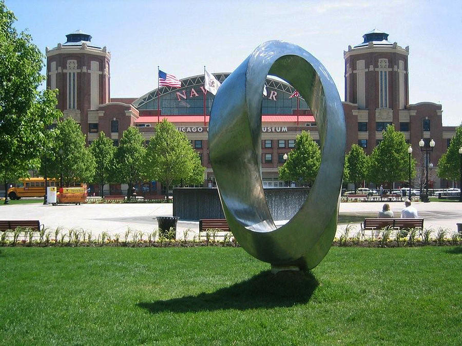 Infinity Sculpture - Double Mobius Strip by Plamen Yordanov