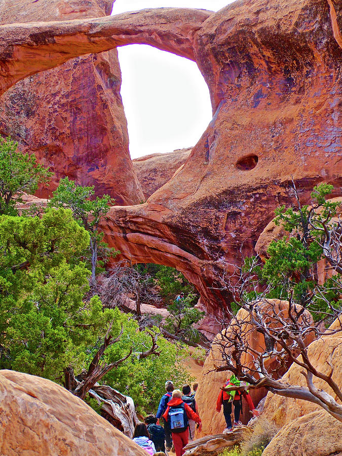 Double O Arch on Devils Garden Trail in Arches National Park, Utah Photograph by Ruth Hager