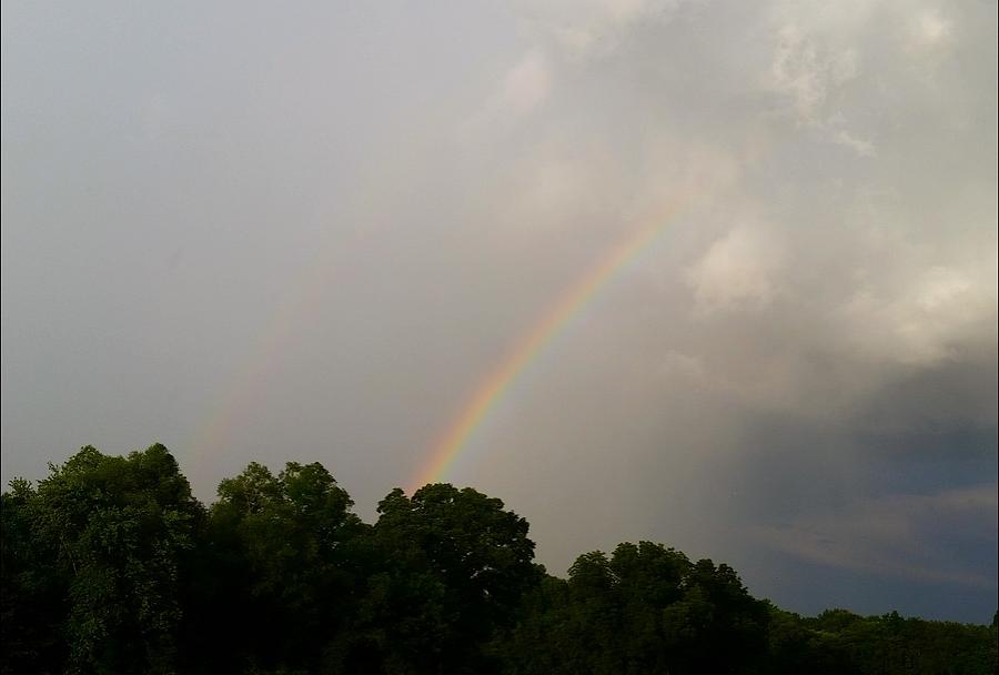 Double Rainbow  Photograph by Ally White